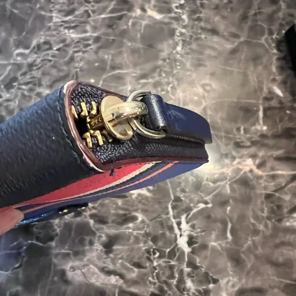 Kate Spade Blue and Pink Striped Wallet - Picture 4 of 8